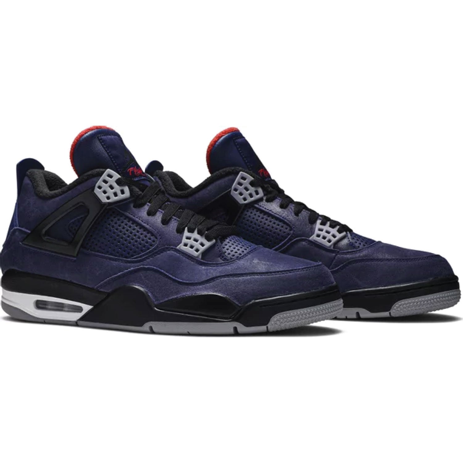 This is the pair of Air Jordan 4 Retro Winter 'Loyal Blue'. Which describe the beauty of Loyal Blue.