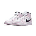 This is the Air Jordan 1 Mid Barely Rose  .which describes the beauty of Air Jordan 1 Mid Barely Rose