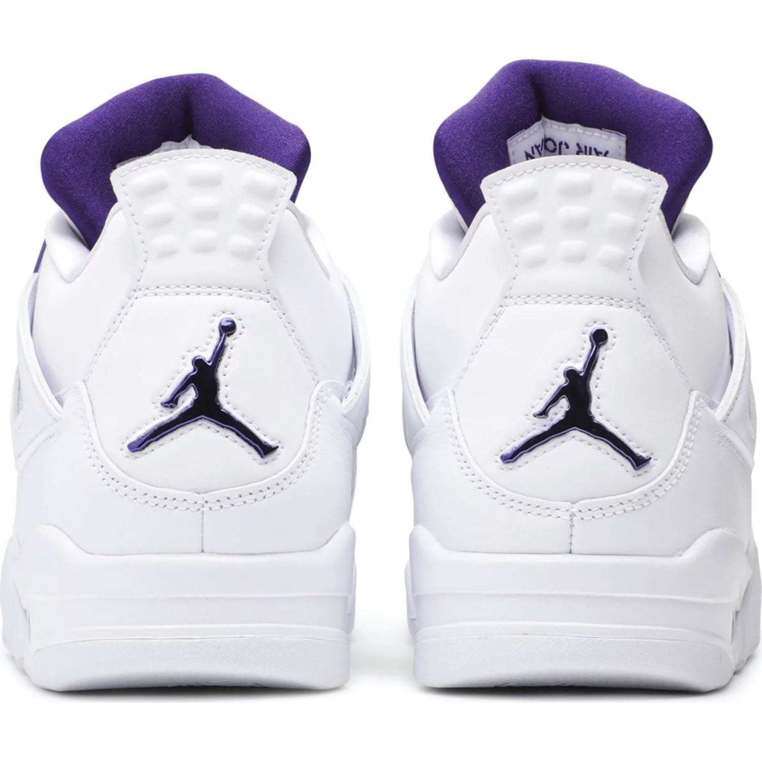 This is the back side of Air Jordan 4 Retro Metallic Purple