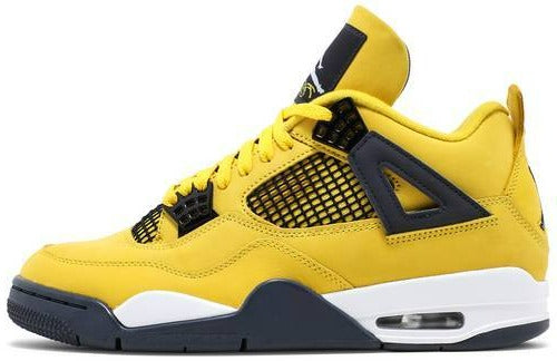 This is left shoe of Air Jordan 4 Retro Lightning