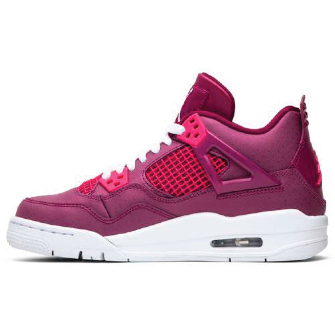 This is the right shoe of Air Jordan 4 Retro (GS) True Berry