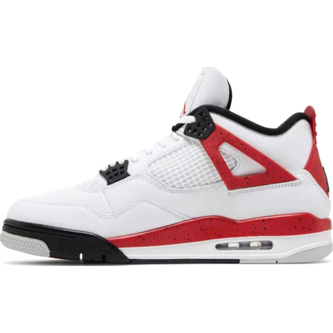 This is the left side of Air Jordan 4 Retro 'Red Cement'