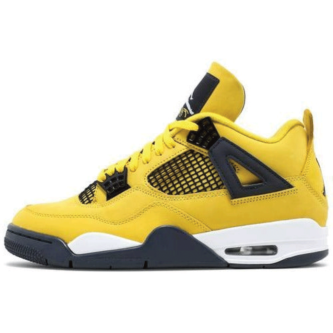 This is left shoe of Air Jordan 4 Retro Lightning