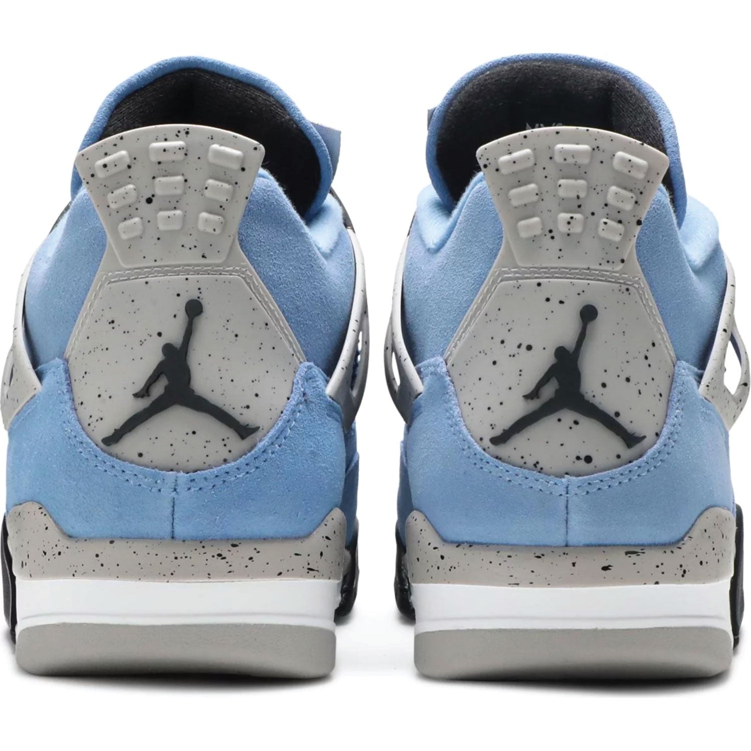 This is the back side of Air Jordan 4 Retro University Blue